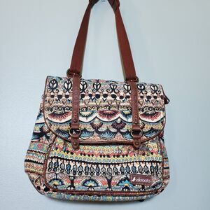 Sakroots Artist Circle Boho Convertible Backpack Large Shoulder Crossbody Bag